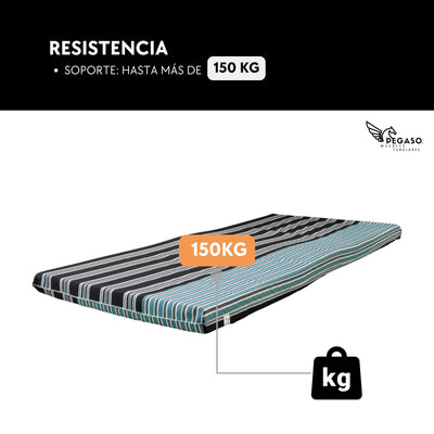 Colchoneta para Catre / Hule Espuma 8 cm