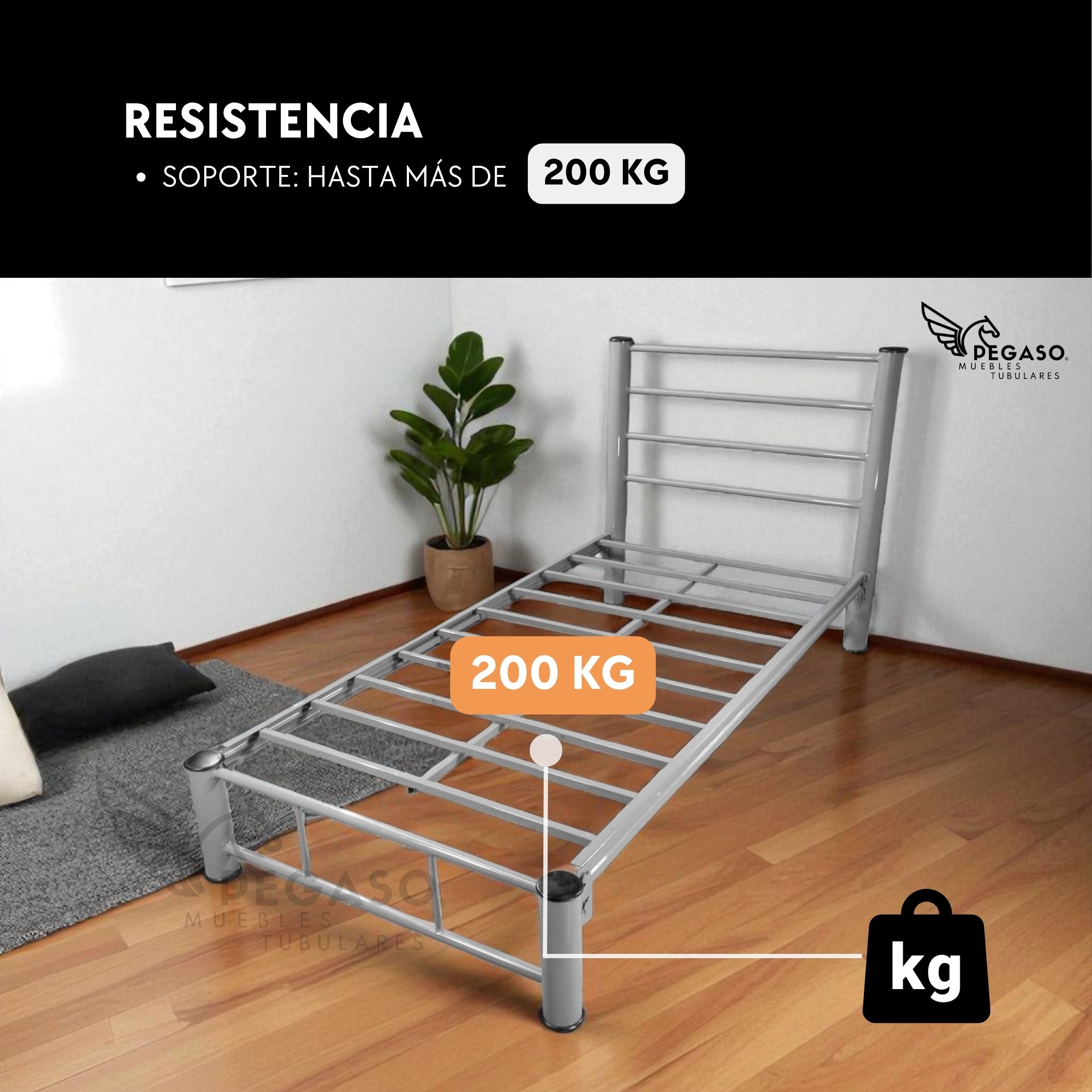 Cama Individual Pegaso – Durable