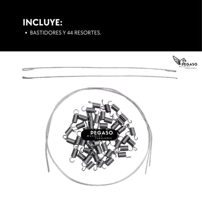 Malla Plástica Con Resorte Para Repuesto Catre – Pegaso Mod (KS)