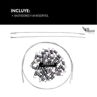 Malla Plastica Acojinada Con Resorte Para Repuesto Catre – Pegaso Mod (KSA)