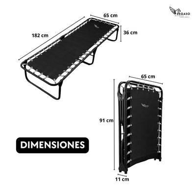Catre Camastro Plegable / de Lona Reforzada (Mod KSL)