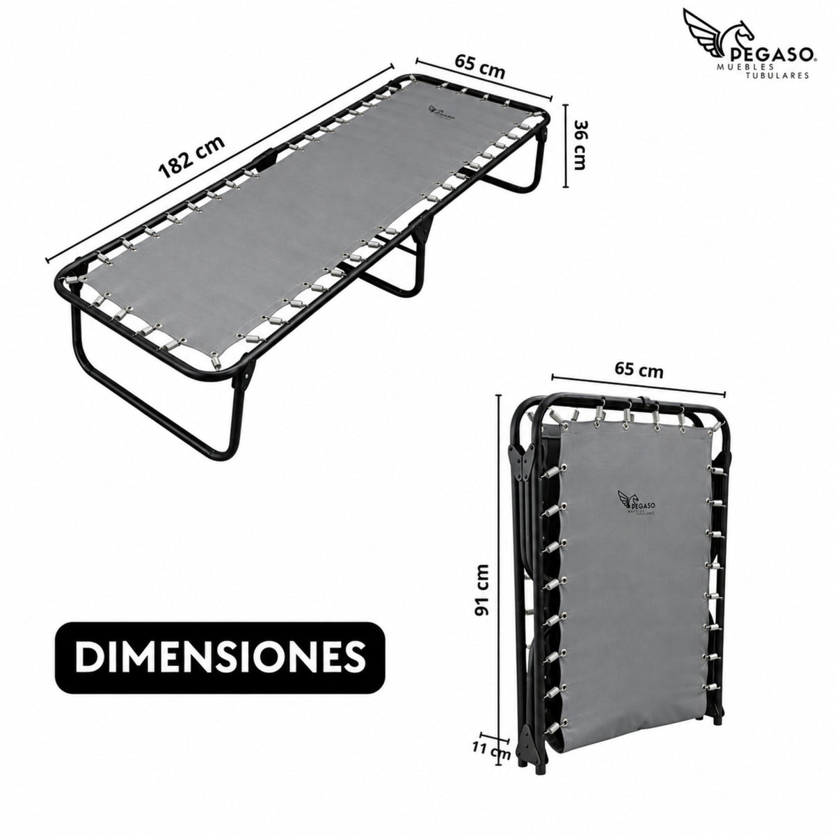 Catre Camastro Plegable / de Lona Reforzada (Mod KSL)