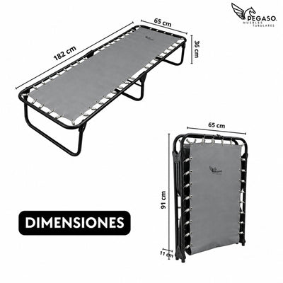 Catre Camastro Plegable / de Lona Reforzada (Mod KSL)