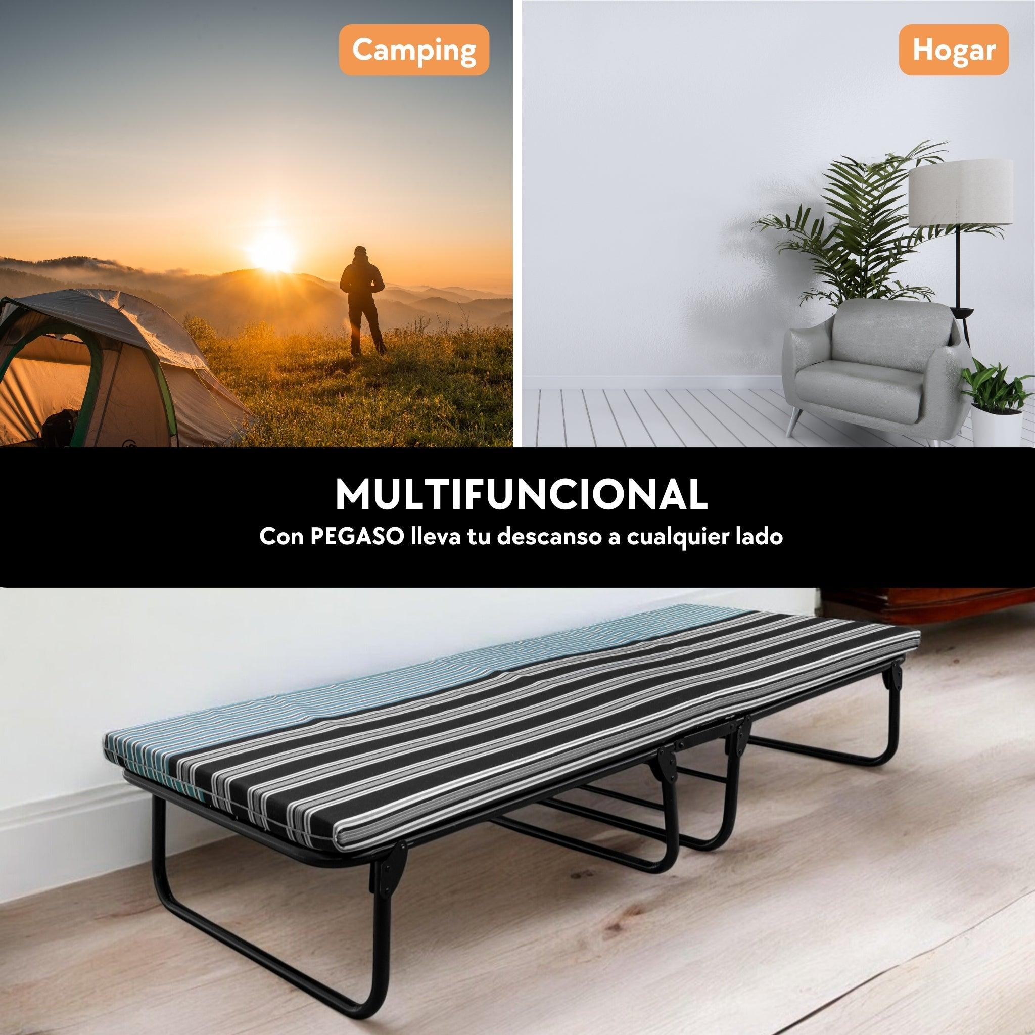 Folding Cot Bed with 6 cm Foam Mattress (Model KM6)
