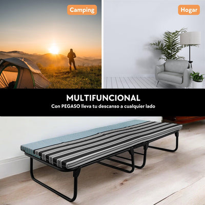 Folding Cot Bed with 6 cm Foam Mattress (Model KM6)