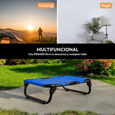 PEGASO Elevated Dog Bed for Small Dogs, 63x46x18.5 cm (Model KM-CH) 