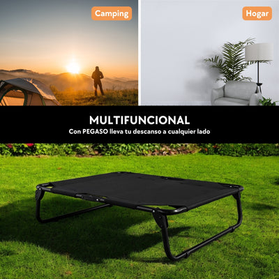 PEGASO Elevated Dog Bed for Large Dogs, 92.5x76x18 cm (Mod KM-GD)