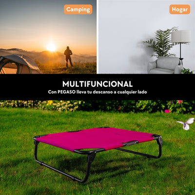 PEGASO Elevated Dog Bed, Medium Size, 78x59x22 cm (Mod KM-MD)