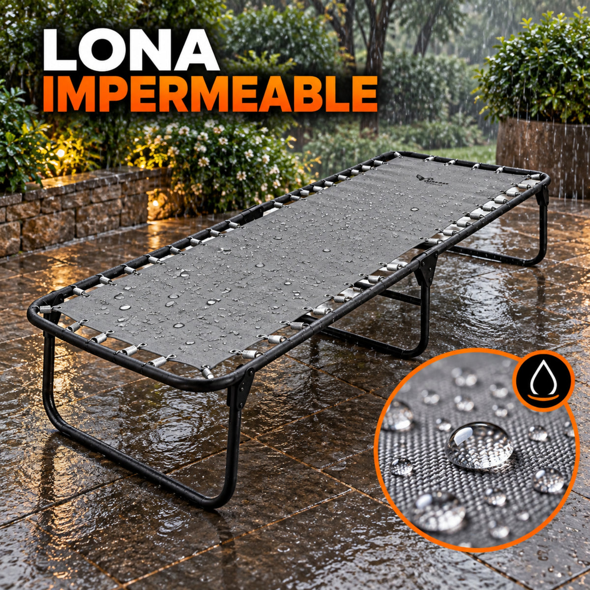 Catre Camastro Plegable / de Lona Reforzada (Mod KSL)