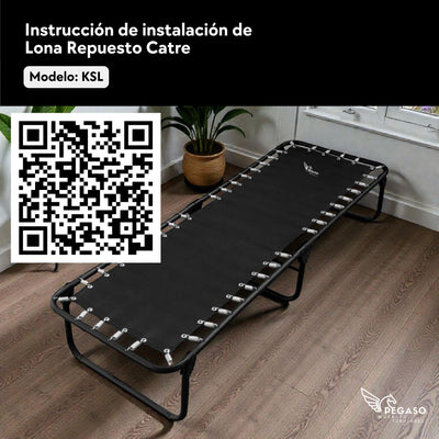 Catre Camastro Plegable / de Lona Reforzada (Mod KSL)