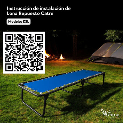 Lona Reforzada Con Resorte Para Repuesto Catre – Pegaso Mod (KSL)