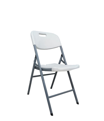 White Plastic Folding Chair