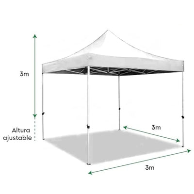 Carpa Plegable con Toldo de 3X3m
