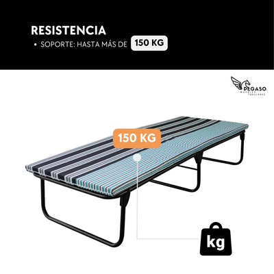 Folding Cot Bed / 4 cm Foam Mattress (Mod KM4)