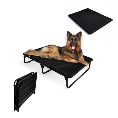 PEGASO KIT Cama/Catre + Colchoneta para Perro tamaño Extra Grande, 122x92x18 cm (Mod KM-EG)