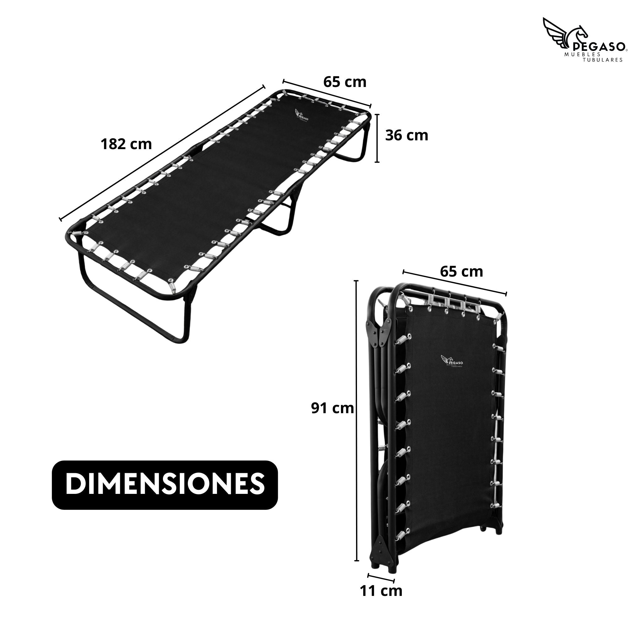 Catre Camastro Plegable / de Lona Reforzada (Mod KSL)